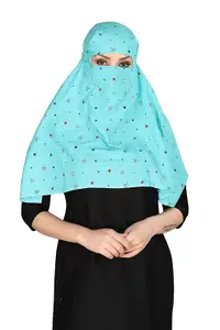 7 season's scarf for women, cotton read to wear dupatta face head scarf for sunlight UV dust protection,similarly used as hijab nakab burkha libabs abaya