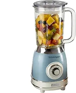 Ariete Vintage Glass Blender - 1.5L, 1000W, 4 Speed Setting ??