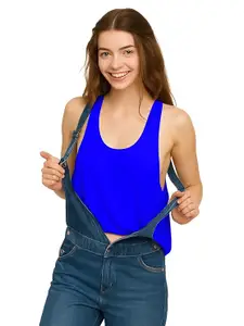 Stylish Sleeveless Gym Shirt - Women's Backless Tank Top for Running 1005 NG44 Parent