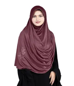 Mehar Hijab's Glamour in Modesty Fazluna Sigle side Frill Hijab XL
