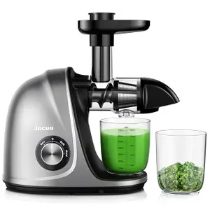 Juicer Machines, Jocuu Slow Masticating Juicer Extractor, Two-Speed Regulation, Cold Press Juicer Machine, Quiet Motor & Reverse Function, Easy to clean