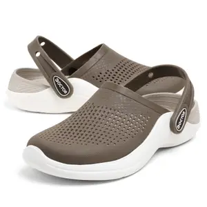 Brand: DOCTOR FEEL SOFT Men EVA Clogs with Adjustable Back Strap | Lightweight Cushioned Footbed | Anti-Slip Sole | Everyday Wear Indoor & Outdoor Sandals for Men