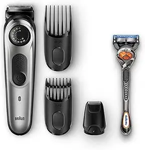 Braun BeardTrimmer BT5065 Beard Trimmer & Hair Clipper, Mini Foil Shaver Attachment