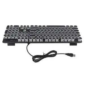 BUCS Wired Keyboard, Plug and Play 104 Key Mechanical Keyboard for Game ( Switch)