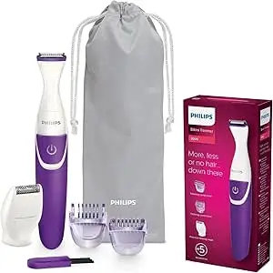 Philips BikiniGenie BRT383/15 - Handy bikini trimmer for t, shaving and styling the bikini zone