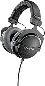 Beyerdynamic DT 770 PRO 80 Ohm Over-Ear Studio Headphones - Gray, Wired price in India.