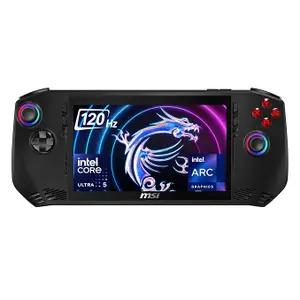 MSI Claw, Intel 1st Gen. Ultra 5 135H,Built-in AI, 18CM FHD 120Hz Handheld Gaming Console(16GB/512GB NVMe SSD/Windows 11 Home/Intel Arc/Black/675g), A1M-219IN