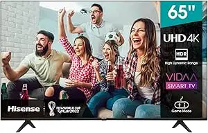 Hisense 65 inch 65A6GE UHD SMART TV (2021) HDR 10/HLG Wifi(2.4GHZ) tooth5.0 DLNA HDCP Version H.265 decoder
