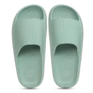 Visit the Aqualite Store Aqualite NEO-354 Women Slides slipper with Slip-on wear, Comfort and Flat Base flipflop for dailywear uses.