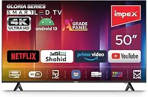 Impex GLORIA 50 Inch 4K Ultra HD Smart LED TV - GLORIA 50 UHD SMART