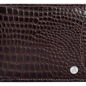 eske Genuine Leather Mens Bifold Wallet - RFID - Currency Compartment - Coin Pocket 8 Card Holders