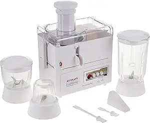 Crownline 4 In 1 Juicer Blender - Fp-164, White"Min 1 year manufacturer warranty"