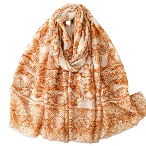 Printed Women Scarf | Scarf For Women Rectangle | 180 * 88cm