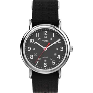 Visit the TIMEX Store TIMEX Weekender Classic Black Round Dial Analog Unisex's Watch - T2N647UJ