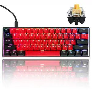 Guffercty kred Gtsp Gk61 Sk61 60% Mechanical Keyboard,Custom Hot Swappable Gaming Keyboard