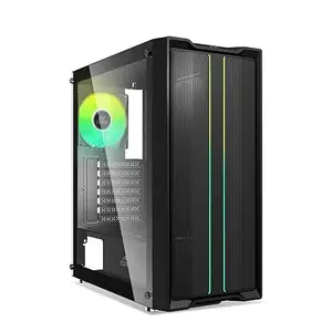 Starter Gaming PC L1 RGB- AMD Ryzen 5 5600G APU (6 Cores & 12 Threads), 16GB DDR4 RAM, 240GB SSD, Radeon Graphics, WiFi Ready, Win11 Pro, Black