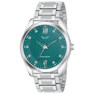 Visit the LOUIS DEVIN Store LOUIS DEVIN Steel Chain Analog Wrist Watch for Men (White/Blue/Black Dial) | LD-GR062-CH