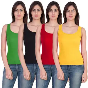 Combo of 4 Tank Top Vest Camisole Sando for Women