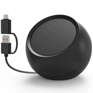 USB Computer Speakers for Desktop/PC/Laptop | Small Plug-n-Play External Speaker