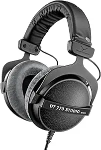 beyerdynamic DT 770 Pro Studio Headphones - Over-Ear, Closed, Professional Design for Recording and Monitoring (80 Ohm)