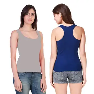 Camisole Tank Top Vest Racerback Sando Camis for Women, Girls (Pack of 2)