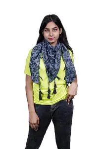 Scarf Polycotton Grey Scarf Stoles for Women Print Summer Scarfs Goa Beach Wear Scarves