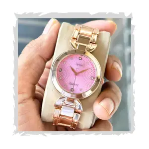 Visit the styledose Store styledose Women Analogue Wrist Watches for Women's & Girls&Ladies Diamond Studded Dial Rosegold Colored Stylish Bracelet Strap