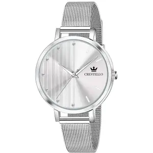Visit the CRESTELLO Store CRESTELLO L103 Steel Chain Analog Wrist Watch for Women