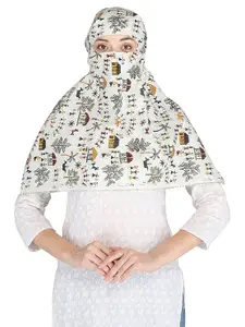 Scarf Bandana Face Cover Cotton Mask For Women and Girls Sun Smoke Dust pollution Protection Bike Automobile Under Helmet Cover Heaf Wrap