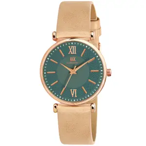Visit the IIK COLLECTION Store IIK COLLECTION Watches for Women Round Dial |Analogue Quartz Movemnet Ladies Watch|Long Battery Life|Leather Bracelet Strap|Buckle Lock Clasp Safety Watches for Girls