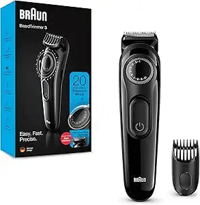 Braun BT 3222 Beard Trimmer and Hair Clipper for men, 20 Length Settings