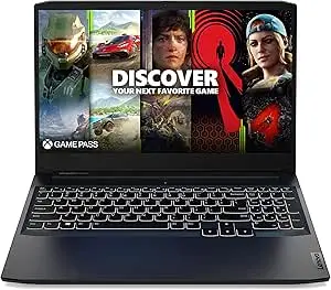 Lenovo IdeaPad 3 Gaming, 15.6" FHD (1920 x 1080) Display, AMD Ryzen 5 5600H, NVIDIA GeForce GTX 1650, 8GB DDR4 RAM, 256GB SSD Storage, Windows 11 Home, 82K200UTUS