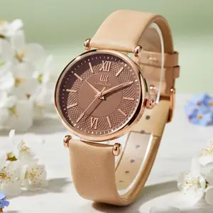 Visit the IIK COLLECTION Store IIK COLLECTION Watches for Women Round Dial |Analogue Quartz Movemnet Ladies Watch|Long Battery Life|Leather Bracelet Strap|Buckle Lock Clasp Safety Watches for Girls