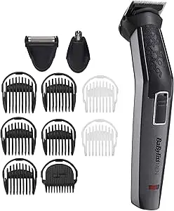 BaByliss MEN 11 in 1 Carbon Titanium Face and Body Multi Grooming Kit