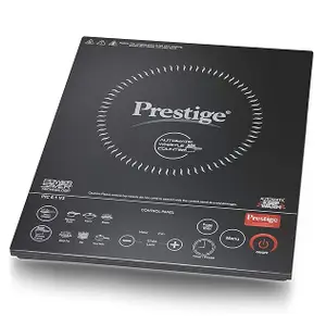 Prestige PIC 6.1 V3 PIC 2200 Watts Induction Cooktop |High Voltage Surge Protection| Automatic Whistle Counter | Feather Touch Buttons | Keep Warm Function |Dual Heat Sensor|