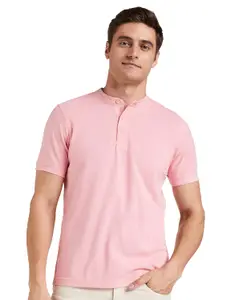 Brand: Amazon Brand - Symbol Amazon Brand - Symbol Men's Cotton Rich Polo T Shirt | Mandarin Collar Tshirts | Half Sleeves | Plain - Regular Fit (Available in Plus Sizes)