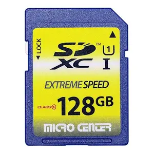 Micro Center 128GB SD Card SDXC Class10 Flash Memory Card