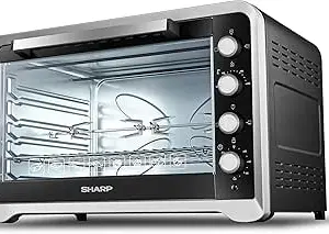 Sharp Large 100L 2800W Adjustable Temperature 0-250°C and 120 minutes Timer Four-level Baking Position Electric Oven