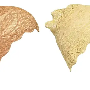Women's Under Hijab cap | Lycra/Lace Net Stretchable Stole Headband | 2 Pcs Head Scarf Cap for Girls, Under Hiab Scarf Cap