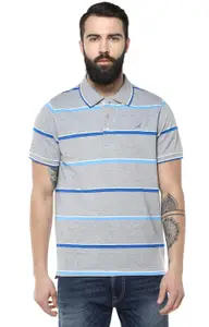 Visit the AMERICAN CREW Store AMERICAN CREW CottonPoly Striped Polo T-Shirt for Men