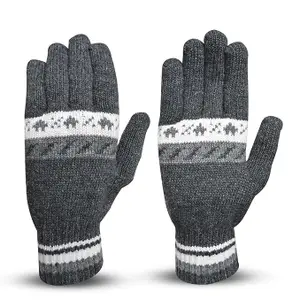 Loom Legacy Men's Winter Woollen Gloves For Cold Weather(SGD-583-584)