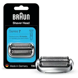 Braun Series 7 73s Electric Shaver Head, Silver Designed for Series 7 Shavers (new Generation)