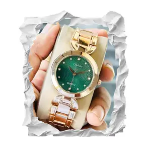 Visit the styledose Store styledose Women Analogue Wrist Watches for Women's & Girls&Ladies Diamond Studded Dial Rosegold Colored Stylish Bracelet Strap