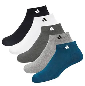 Visit the SJeware Store SJeware Unisex Cotton Men And Women Solid Ankle Length Socks (Pack Of 5) Sjw-2013, Assorted