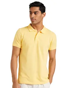Brand: Amazon Brand - Symbol Amazon Brand - Symbol Men's Cotton Rich Solid Polo Tshirt | Collar Tshirts | Half Sleeves | Plain-Regular Fit (Available in Plus Sizes)