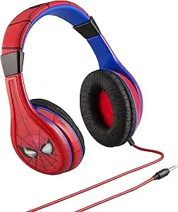 EKids KD-SM-140 Kiddesigns Over-Ear Headphone, Spider Man