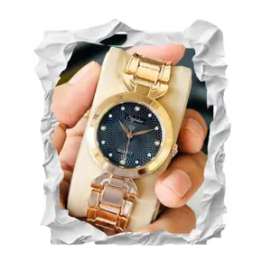 Visit the styledose Store styledose Women Analogue Wrist Watches for Women's & Girls&Ladies Diamond Studded Dial Rosegold Colored Stylish Bracelet Strap