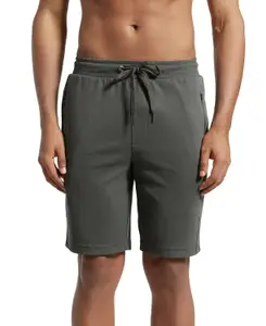 Visit the Jockey Store Jockey AM14 Men's Super Combed Cotton Rich Straight Fit Shorts with Zipper Pockets