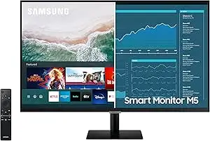 SAMSUNG M5 Series 32-Inch FHD 1080p Smart Monitor & Streaming TV (Tuner)