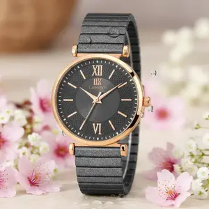 Visit the IIK COLLECTION Store IIK COLLECTION Watches for Women Round Dial |Analogue Quartz Movemnet Ladies Watch|Long Battery Life|Metal Bracelet Chain Strap|Double Lock Clasp Safety Watches for Girls